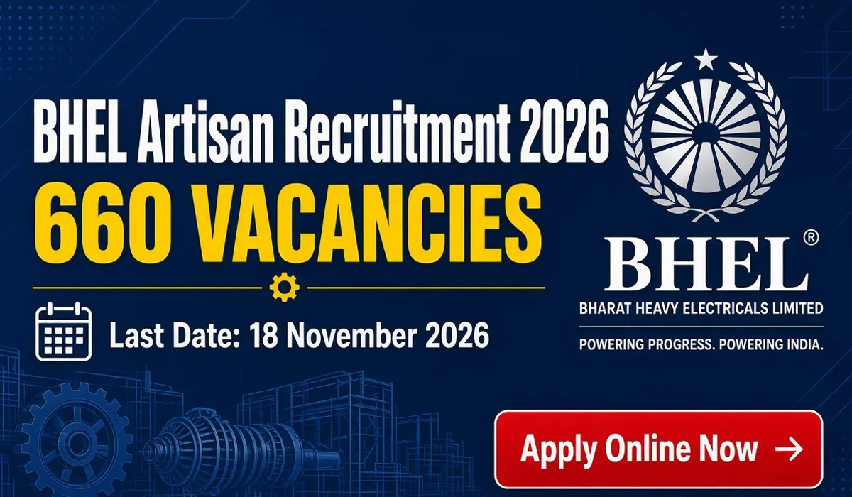 BHEL Artisan Recruitment 2026 - Apply Online